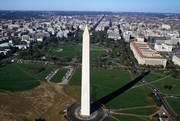 Aerial view of the Washington Monument, Washington, D.C.