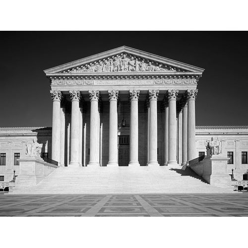 U.S. Supreme Court building, Washington, D.C. - Black and White Variant