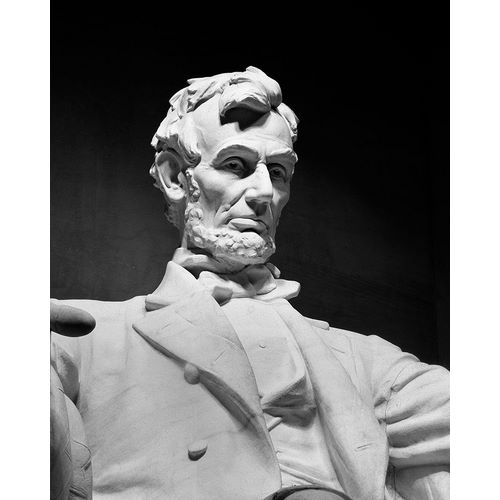 Lincoln Memorial statue by Daniel Chester French, Washington, D.C. - Black and White Variant