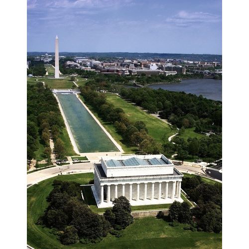 National Mall, Lincoln Memorial and Washington Monument, Washington D.C. - Vintage Style Photo Tint