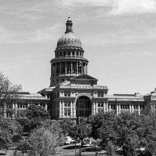 The Texas Capitol, Austin, Texas, 2014 - Black and White