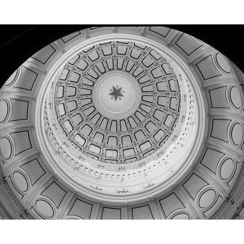 The Texas Capitol Dome, Austin Texas - Black and White