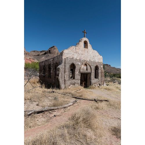 Abandoned movie set along the Rio Grande River in Big Bend Ranch State Park in lower Brewster County