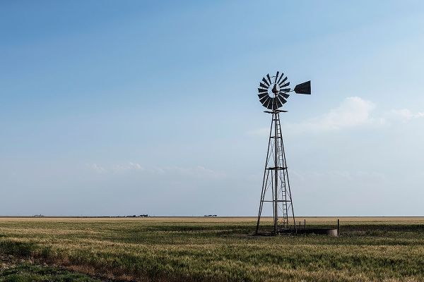 Windmill in rural Gray County in the Texas panhandle