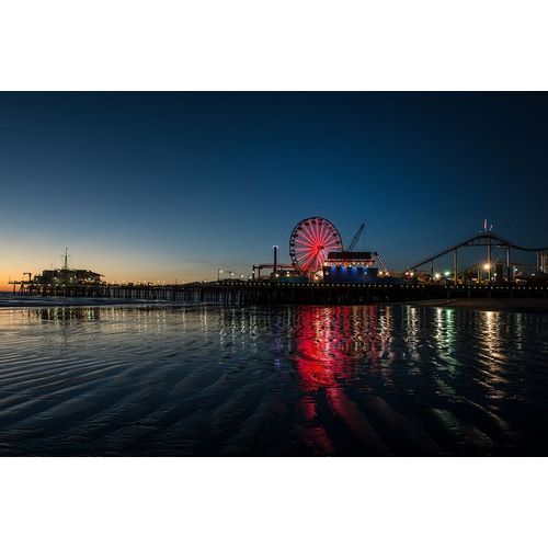 Santa Monica Pier at Sunset California