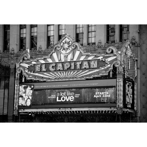 El Capitan Theatre Marquee Los Angeles California