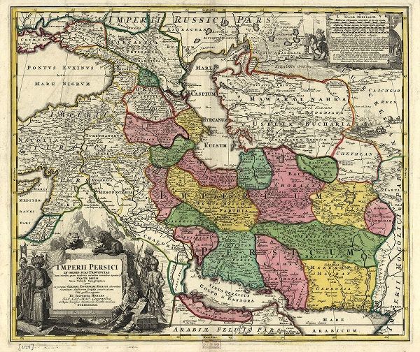 Vintage Maps 아티스트의 Persia in the 18th Century 작품