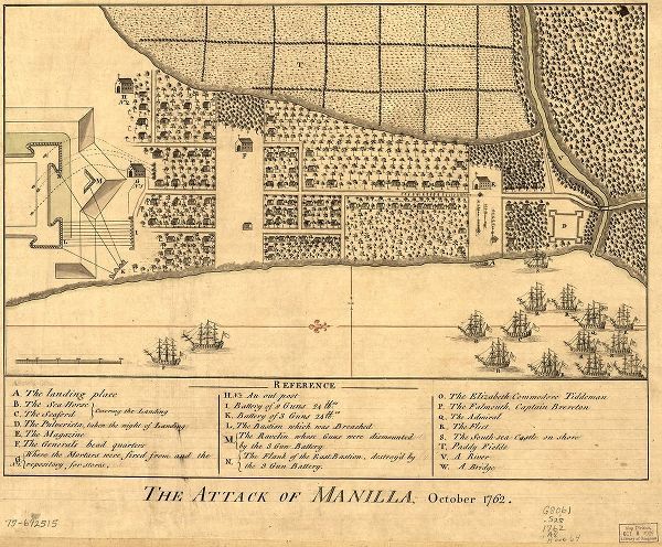 Vintage Maps 아티스트의 Attack on Manila  작품
