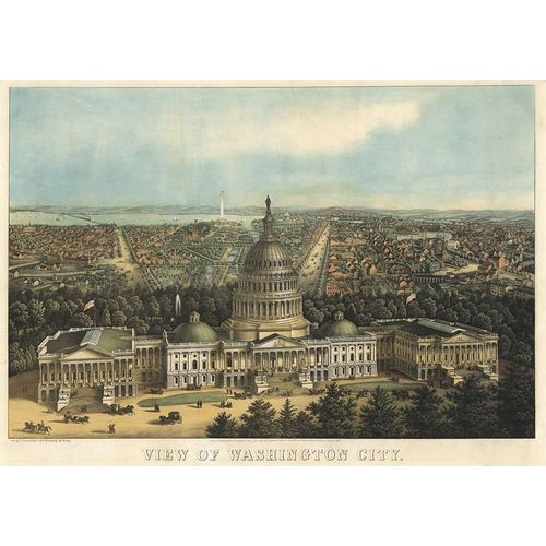 Vintage Maps 아티스트의 Washington-DC 1871 작품