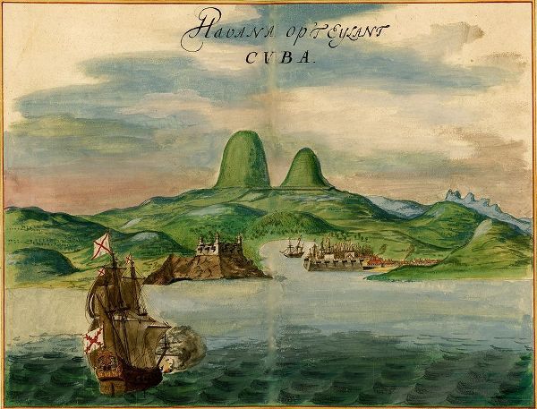 Vintage Maps 아티스트의 Port of Havana Cuba 1639 작품