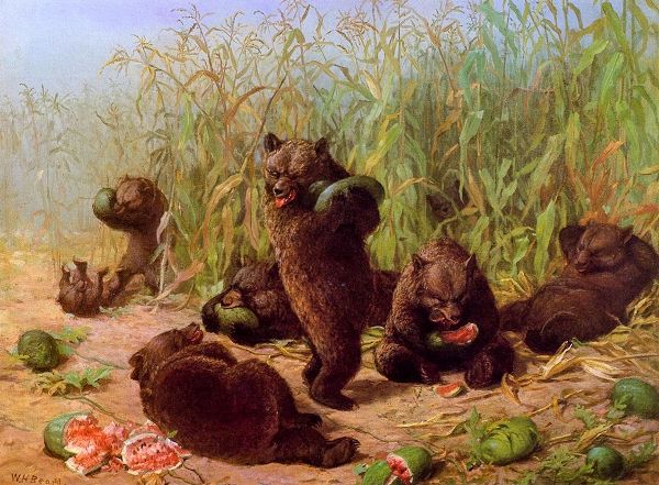Bears in the Watermelon Patch