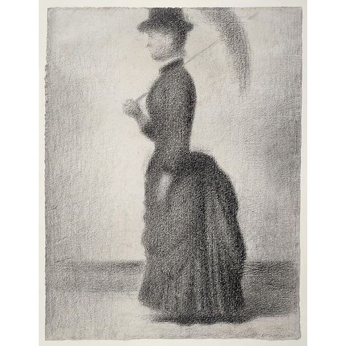 Woman Walking with a Parasol혻