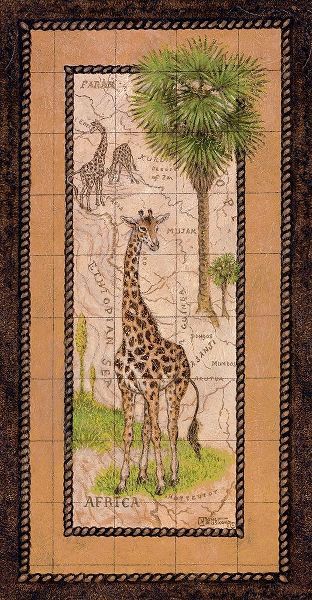 Map with Giraffe