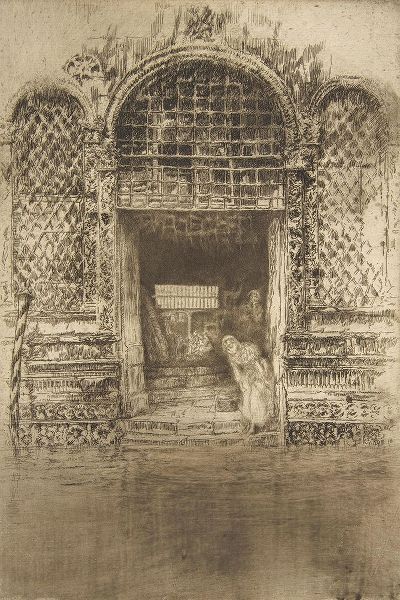 The Doorway, etching and drypoint