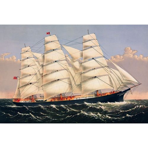 Clipper Ship Three Brothers, the largest sailing ship in the world혻