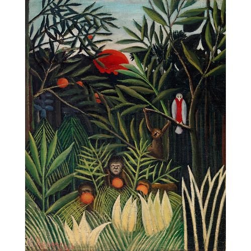 Monkeys and Parrot in the Virgin Forest 1906
