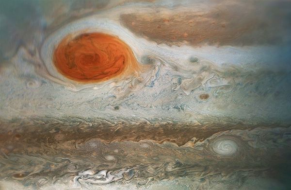 Jupiters Great Red Spot as Viewed by Voyager 1