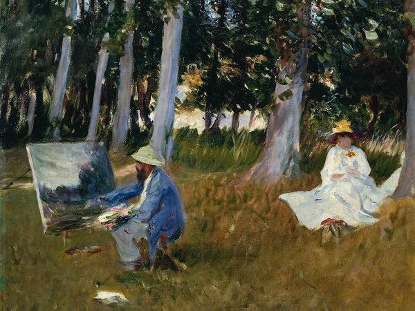 Claude Monet혻Painting by the Edge of a Wood