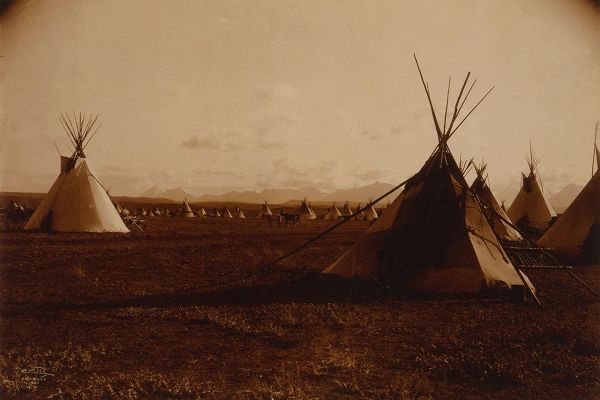 Piegan encampment, ca. 1900