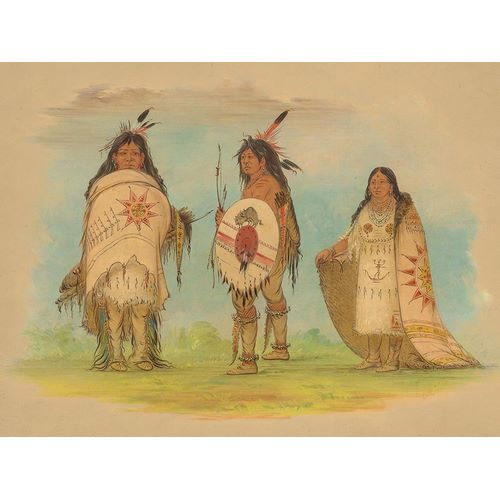 Three Riccarree Indians, 1861
