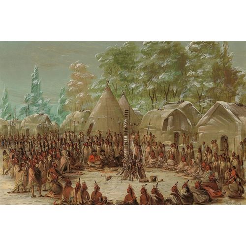 La Salles Party Feasted in the Illinois Village. January 2, 1680