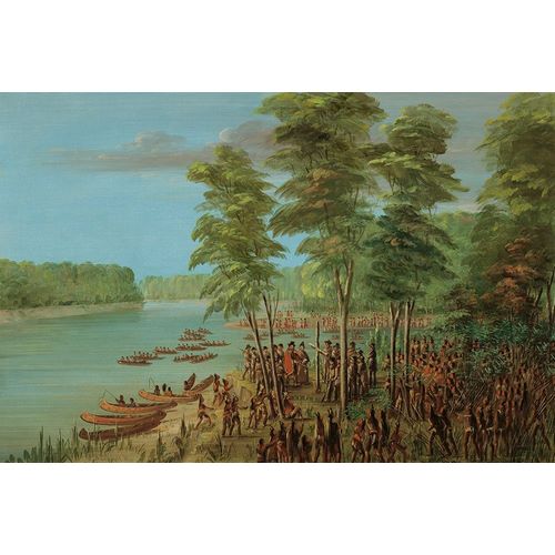 La Salle Taking Possession of the Land at the Mouth of the Arkansas. March 10, 1682
