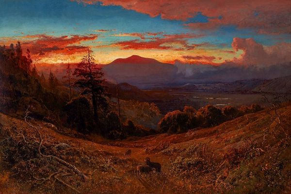 Sunset on Mount Diablo, California