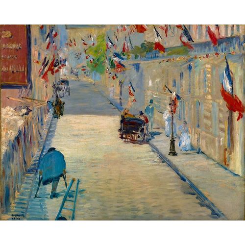 The Rue Mosnier with Flags