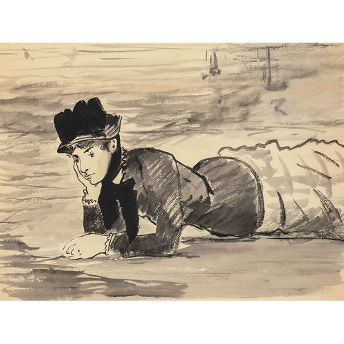 Woman Lying on the Beach. Annabel Lee