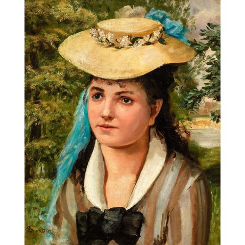 Lise in a Straw Hat 1866