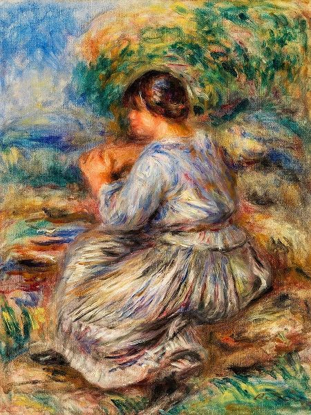 Girl Seated in a Landscape 1914
