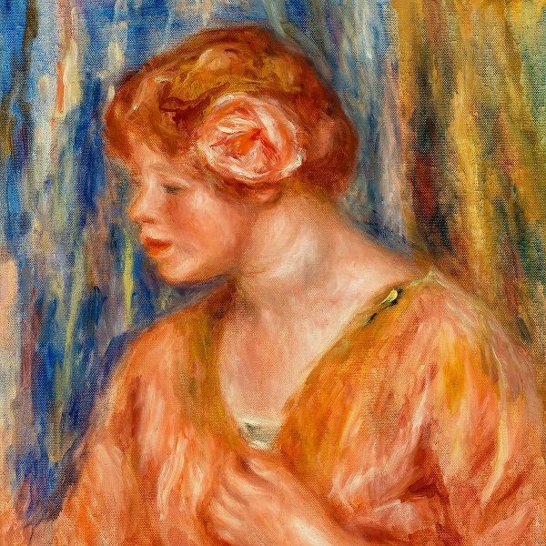 Young Woman with Rose 1917