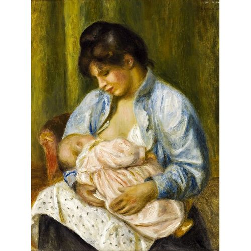A Woman Nursing a Child