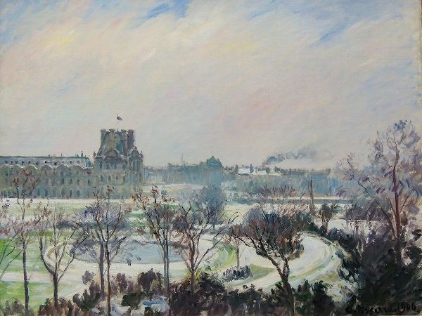 Tuileries Garden, snow effect