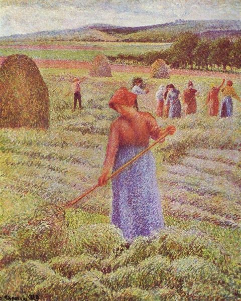 Hay harvest at Eragny-sur-epte