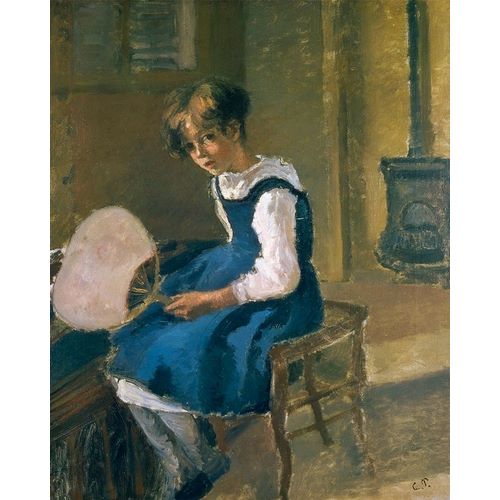 Jeanne Pissarro Called Minette Holding a Fan