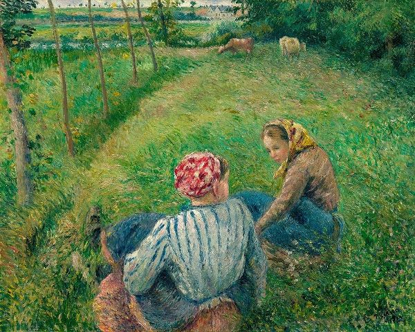 Young Peasant Girls Resting in the Fields near Pontoise
