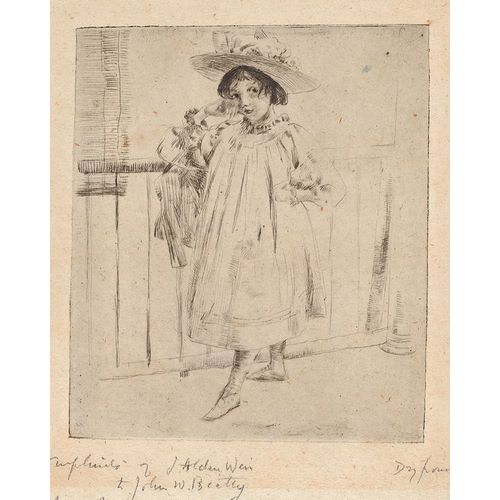 Young Girl with Large Hat