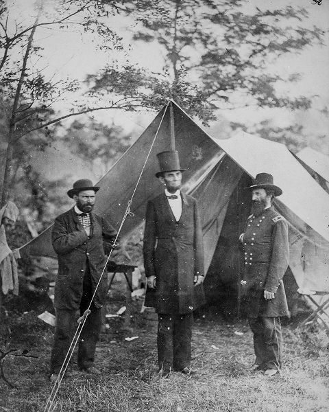 President Lincoln-Allan Pinkerton-and Maj. Gen. John A. McCleland