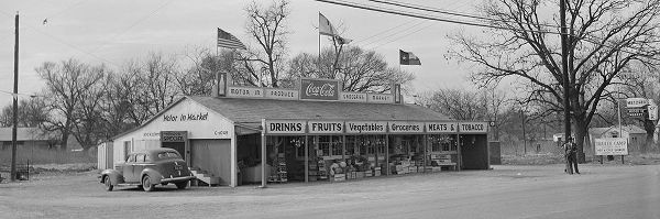 U.S. Highway 80-Texas-between Dallas and Fort Worth. Roadside stand-1942