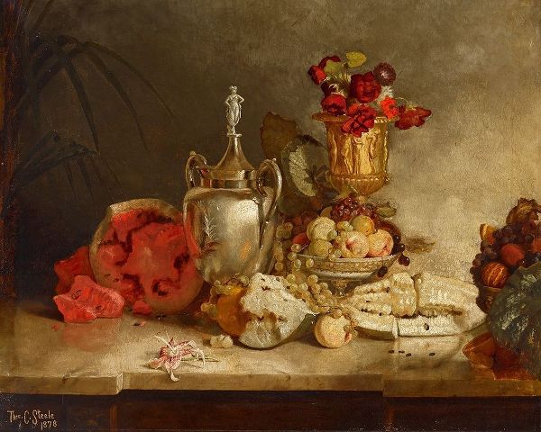 Still Life of Fruit and Urn