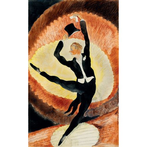 In Vaudeville-Acrobatic Male Dancer with Top Hat