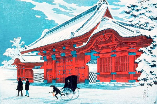 Takahashi, Hiroaki 아티스트의 The Red Gate of Hongo in Snow작품입니다.