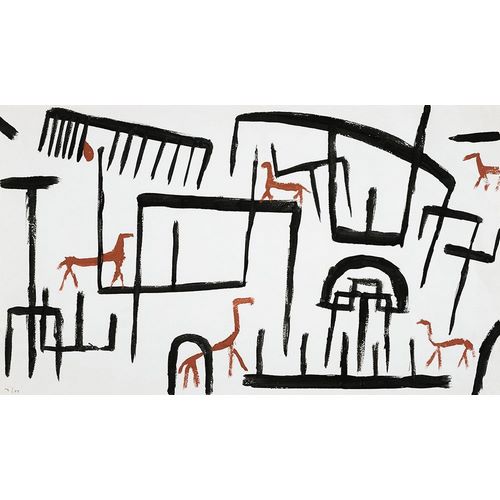 Klee, Paul 아티스트의 Animals in an Enclosure 작품