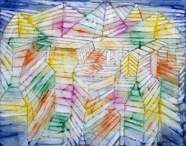 Klee, Paul 아티스트의 Theater Mountain Construction 작품