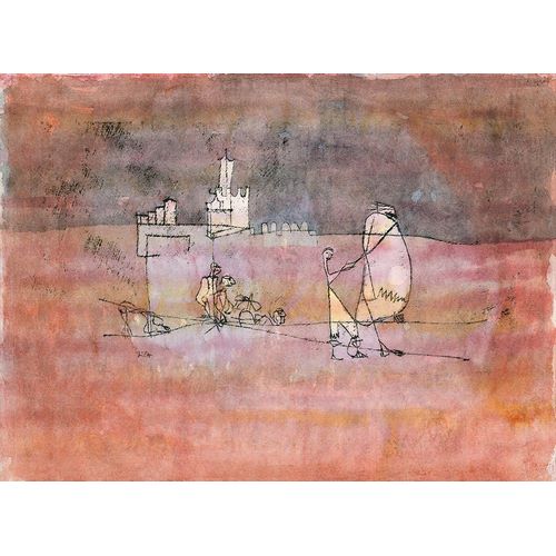 Klee, Paul 아티스트의 Episode Before an Arab Town 작품