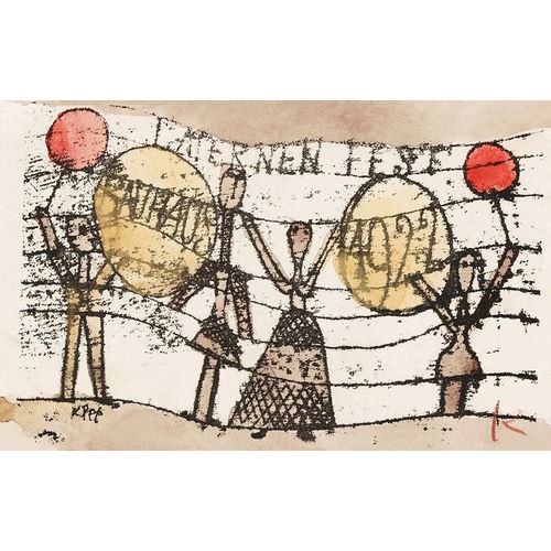 Klee, Paul 아티스트의 Postcard|Paul Klee to Katherine Dreier|Paris 작품