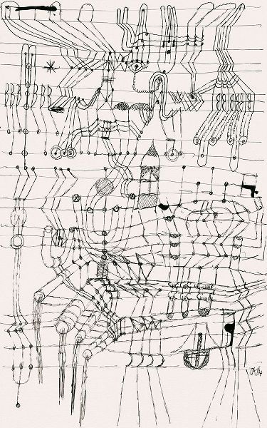 Klee, Paul 아티스트의 Drawing Knotted in the Manner of a Net 작품