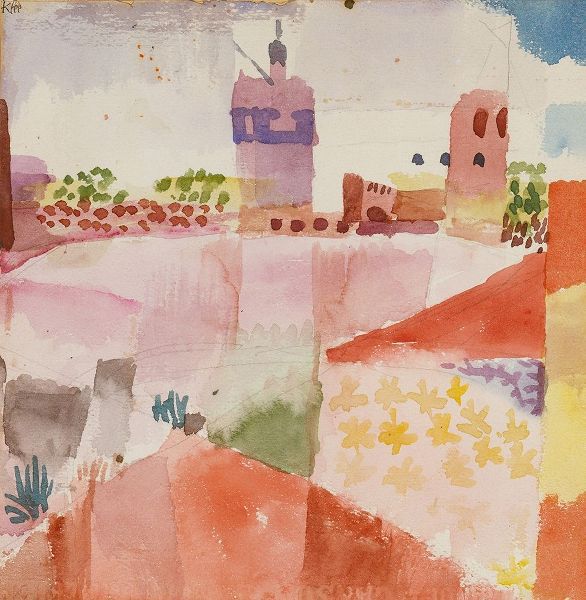 Klee, Paul 아티스트의 Hammamet with its Mosque 1914 작품