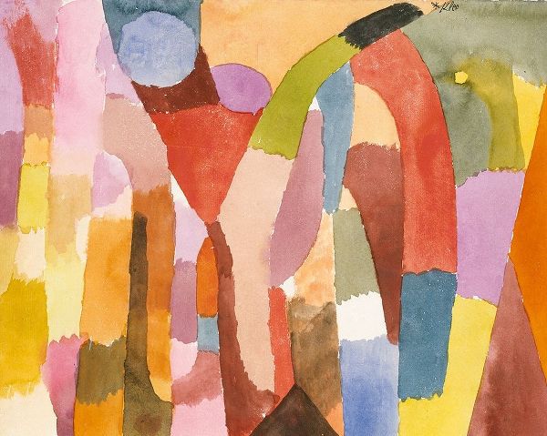 Klee, Paul 아티스트의 Movement of Vaulted Chambers 1915 작품
